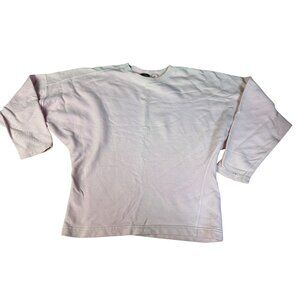 Generra Vintage Pink Cotton Crewneck Sweatshirt M Asymmetrical Stitching